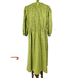 Amish Mennonite Green Cape Dress 3/4 Sleeve Handmade Bust 42" Length 50"